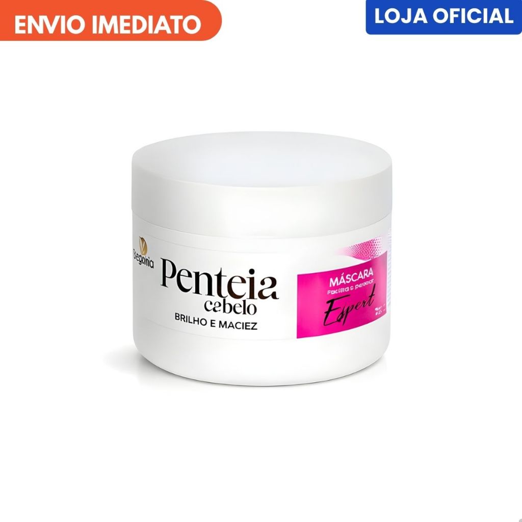 Máscara Penteia Cabelo 300g Begônia Hidratação Desembaraço Fácil Pentear Brilho Maciez Tratamento