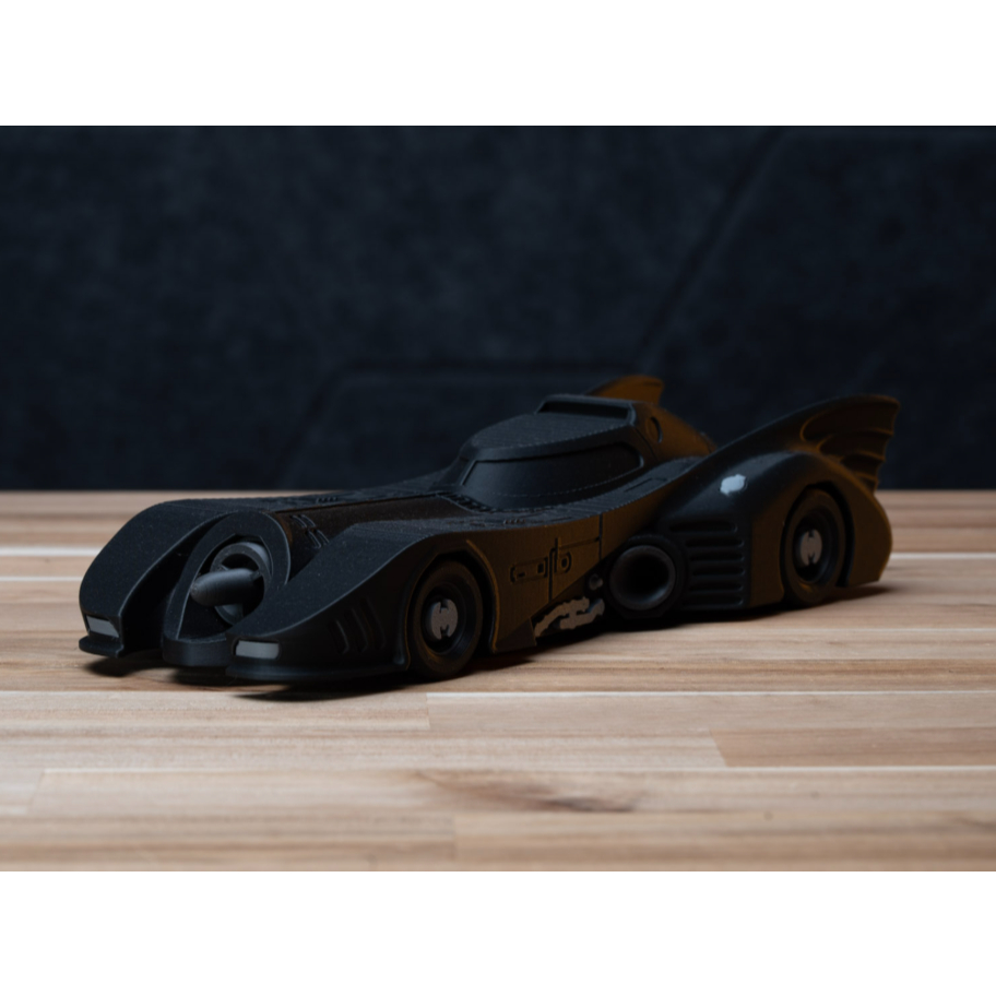 🦇🚗 Batmóvel 1989 25cm | Carro Clássico do Batman | Miniatura Colecionável | Presente para Fãs