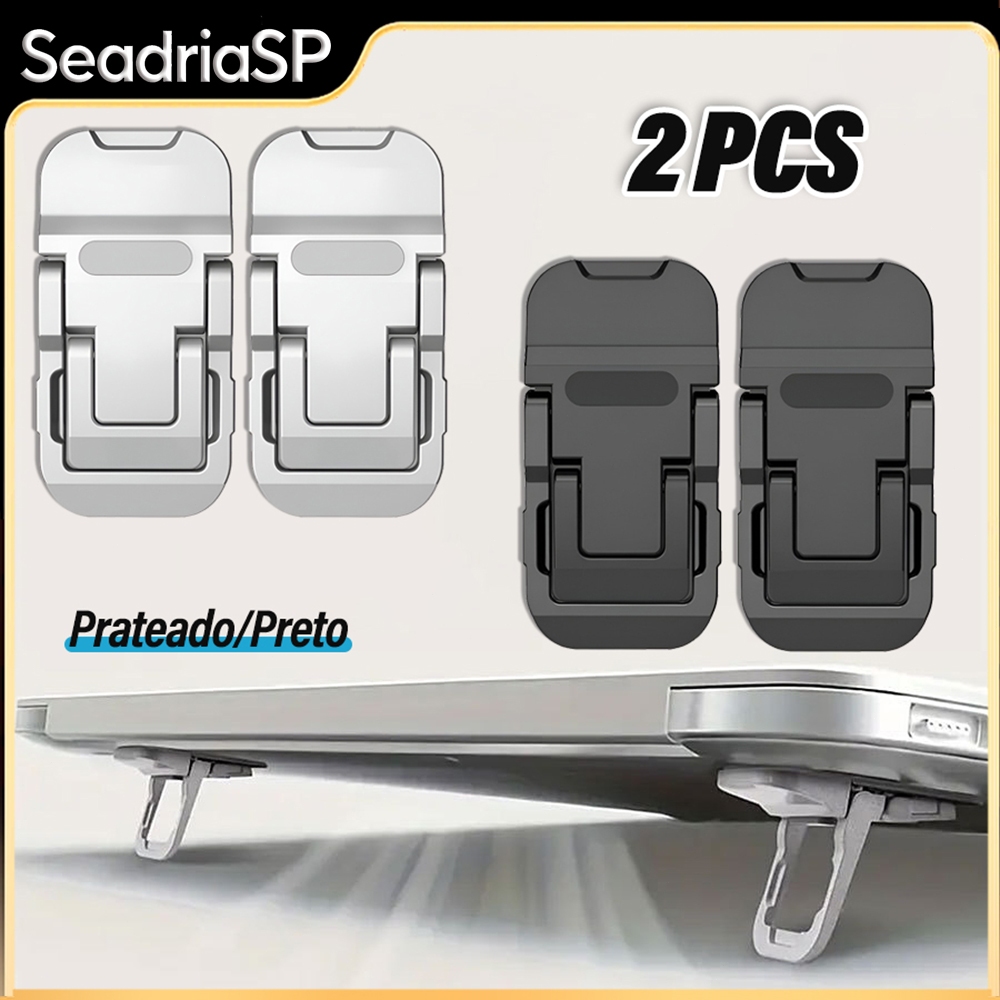 Suporte Mini Notebook Alumínio Dobrável Ajustável Portátil