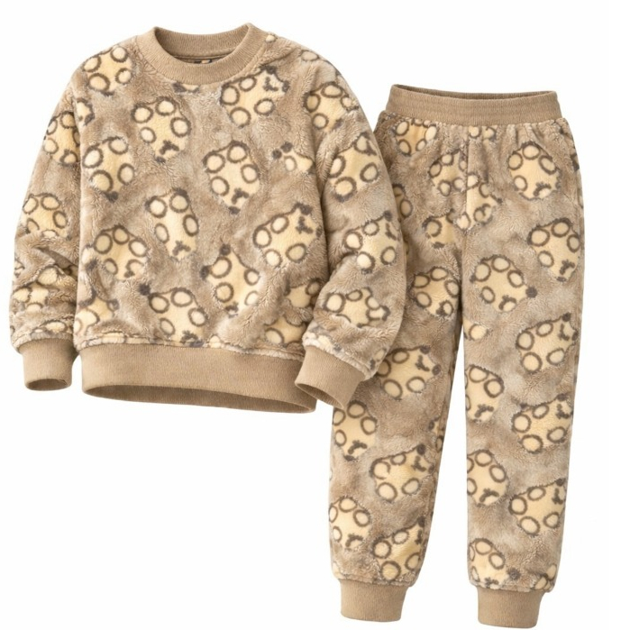 Conjunto Pijama Infantil Peluciado Brilha no Escuro Bege e Rosa Neon Com Capuz e Sem Menino e Menina em Oferta na Shopee