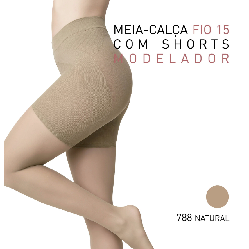 Meia Calça Modeladora Levanta Bumbum Selene 9750