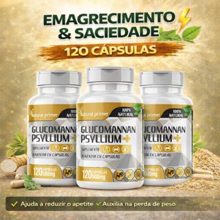 GLUCOMANAN COM PSYLLIUM 120 CÁPSULAS NATURAL PRIME em Oferta na Shopee