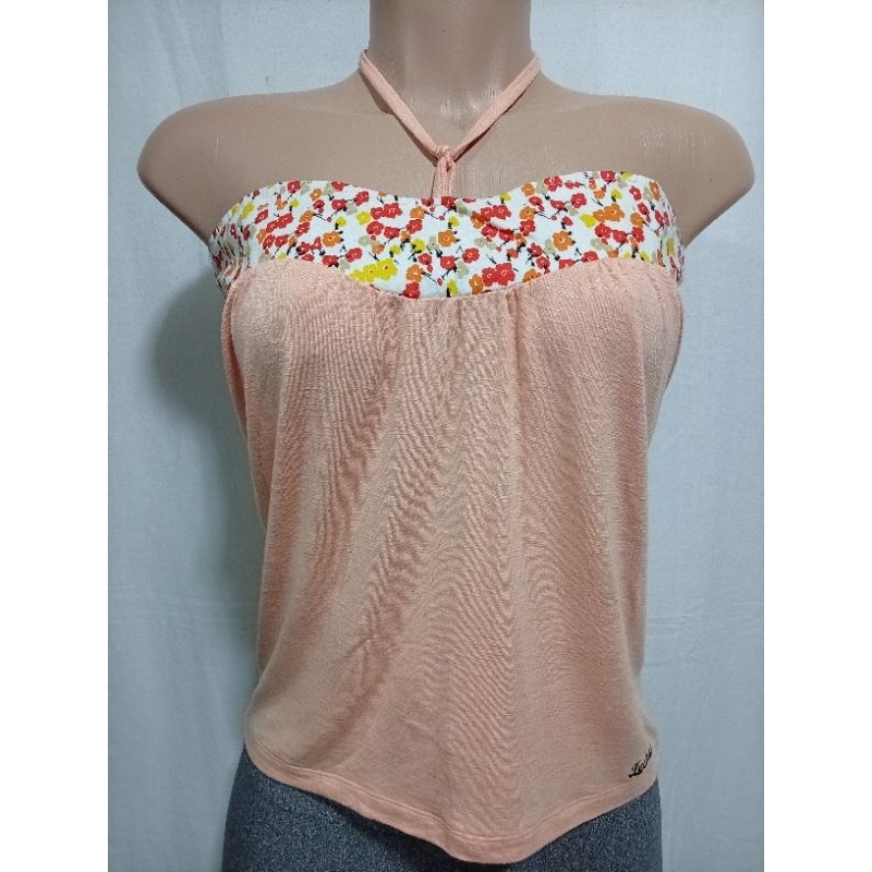 BLUSA FEMININA EM VISCOSE TOMARA QUE CAIA AMARRADINHA PESCOÇO  m