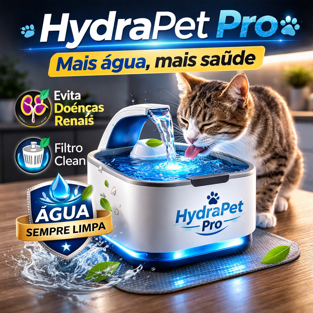 Fonte Automática Bebedouro Pet Gatos Cães Sistema Recirculação Água Bivolt Joy Furacao Azul