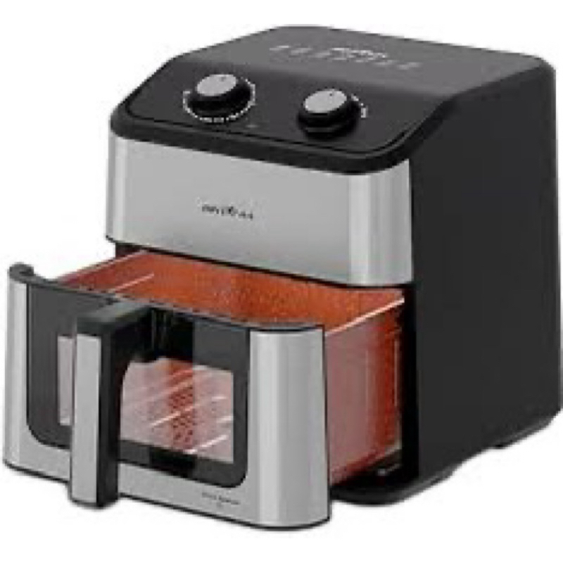 Air Fryer 8L Britânia BAF80A 3 em 1 Sem Óleo 360° Visor Glass com Luz