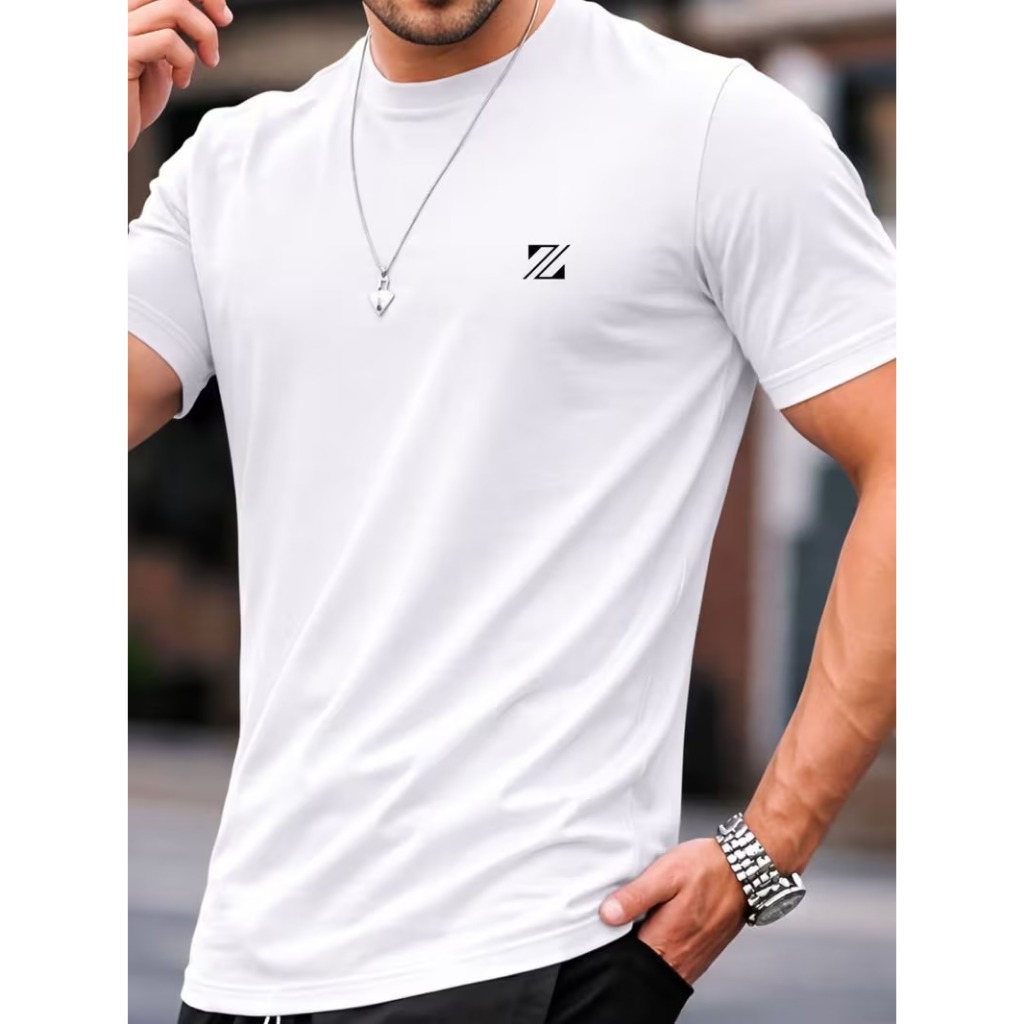 Camiseta Masculina 100% Algodão Camisa Gola Redonda Basica Confortavel