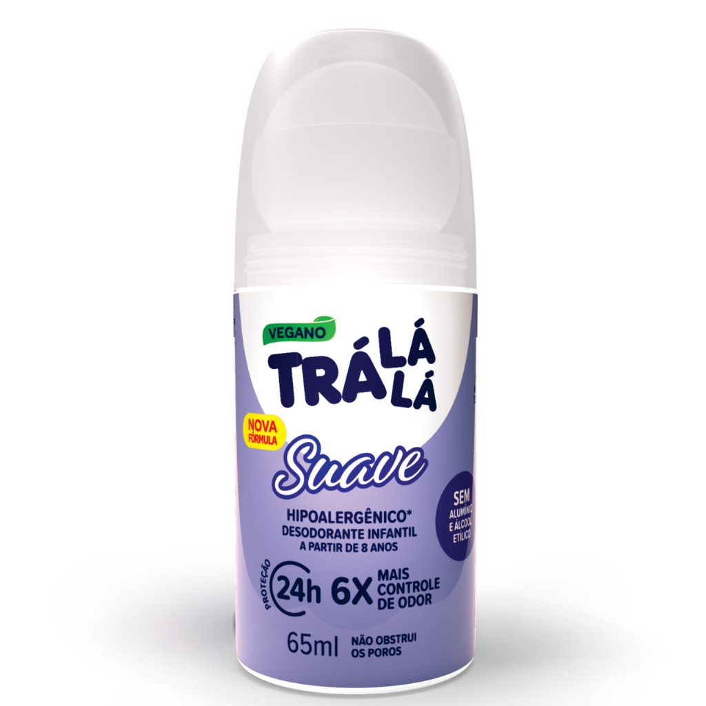 Desodorante Roll-on Infantil Suave Trá Lá Lá Kids Efeito duradouro 65ml