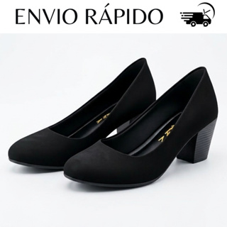 Sapato Feminino Scarpin Salto Baixo Agatha Clássico Confortável Dia a Dia em Oferta na Shopee