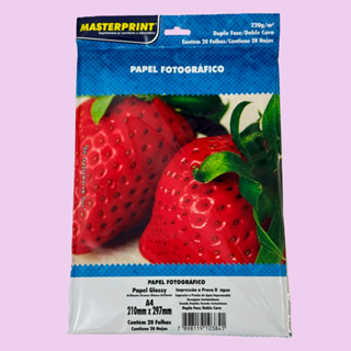 Papel Fotográfico Glossy 220g A4 Dupla Face - MASTERPRINT em Oferta na Shopee