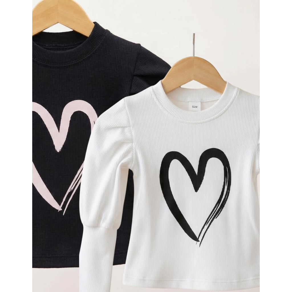 Camiseta Manga Longa Infantil Kit Peluciada Grossa Bufante Princesa Inverno Quentinha Menina