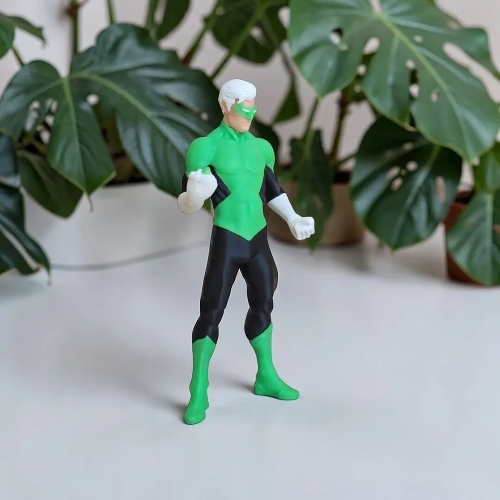 Boneco Lanterna Verde | Miniatura Colecionável | Action Figure | Decoração Geek | Boneco Geek