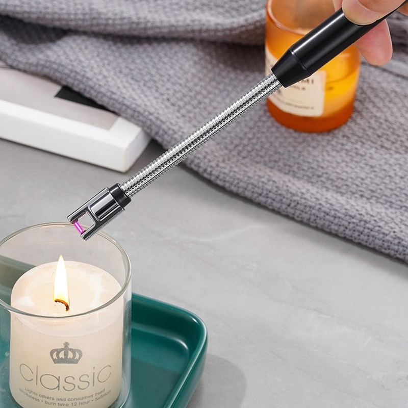 Imagem Fogão Churrasqueira Vela Acendedor De Fogão Isqueiro Eletrico Original Recarregavel USB