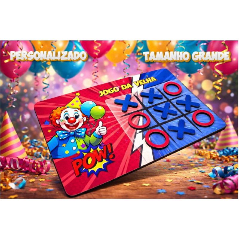 kit jogo da velha 15 ou 25 unidades em MDF