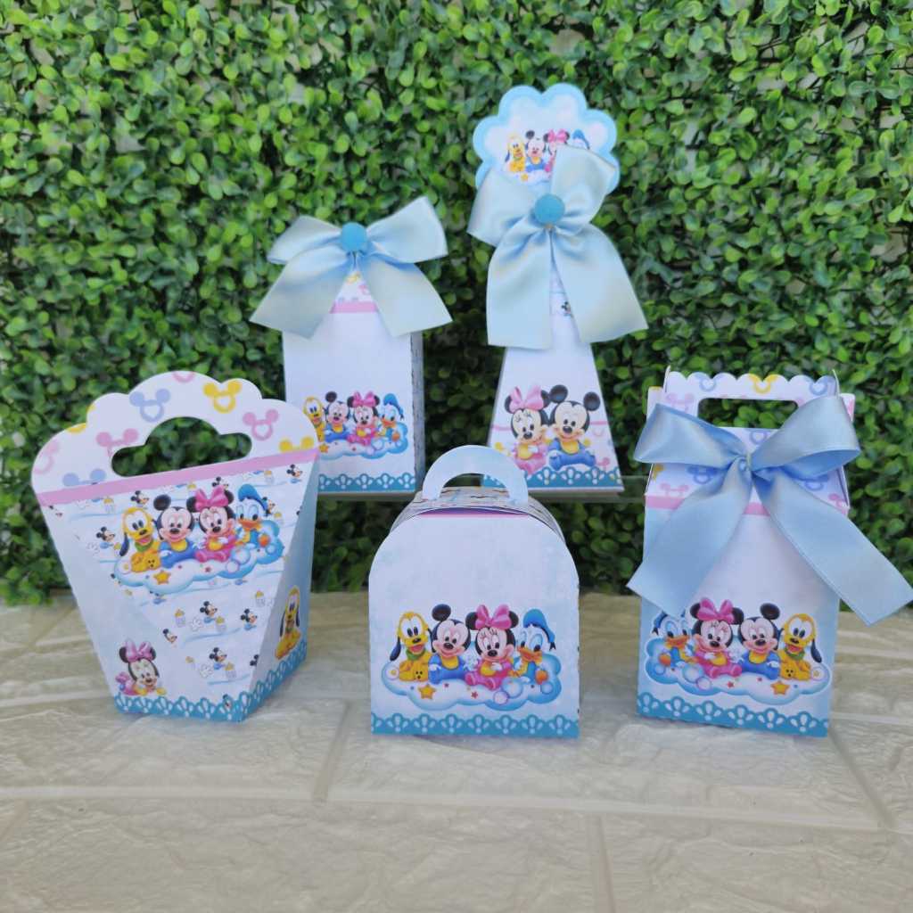 Kit Personalizado Baby Disney Caixinhas Personalizadas Mesversário 1 Aninho Lembrancinhas Para Aniversário Festa Infanti
