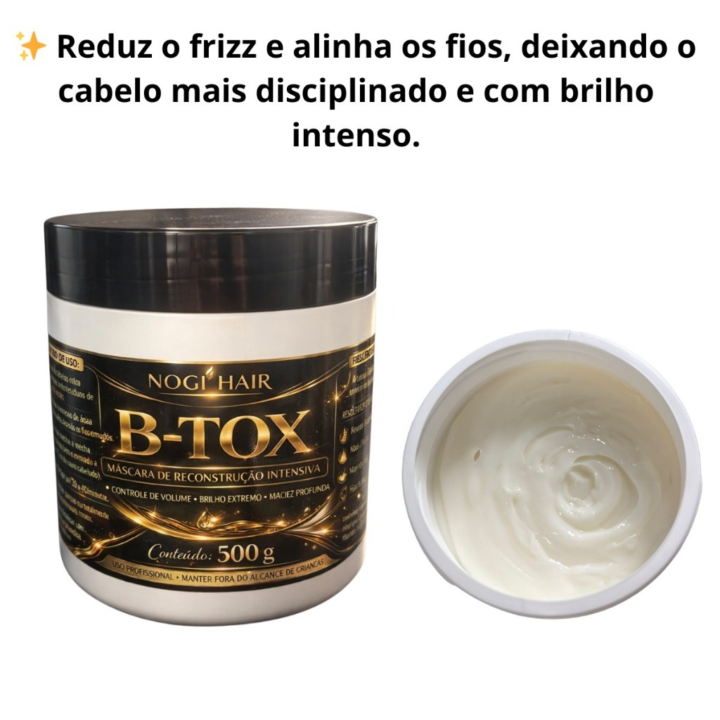 Botox Capilar Brilhante Reconstrução Capilar Redução de Volume Anti Frizz Tratamento Capilar Profissional Hidratação