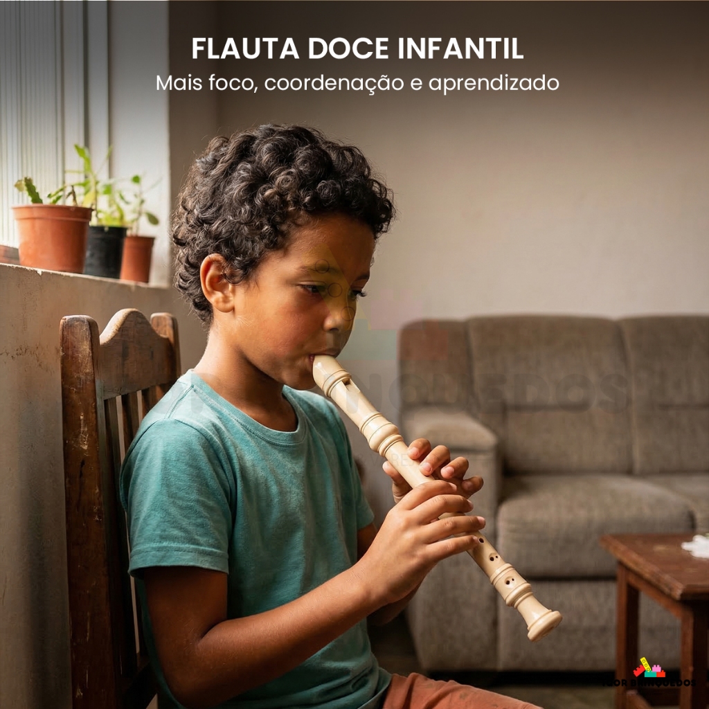 Flauta Doce Infantil Soprano ABS Para Iniciantes Escolar Com Vareta de Limpeza em Oferta na Shopee