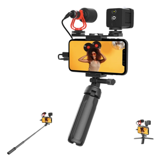 Tripé Kit Moza Mirfak Mvk01 Para Câmeras Profissional e Smartphone