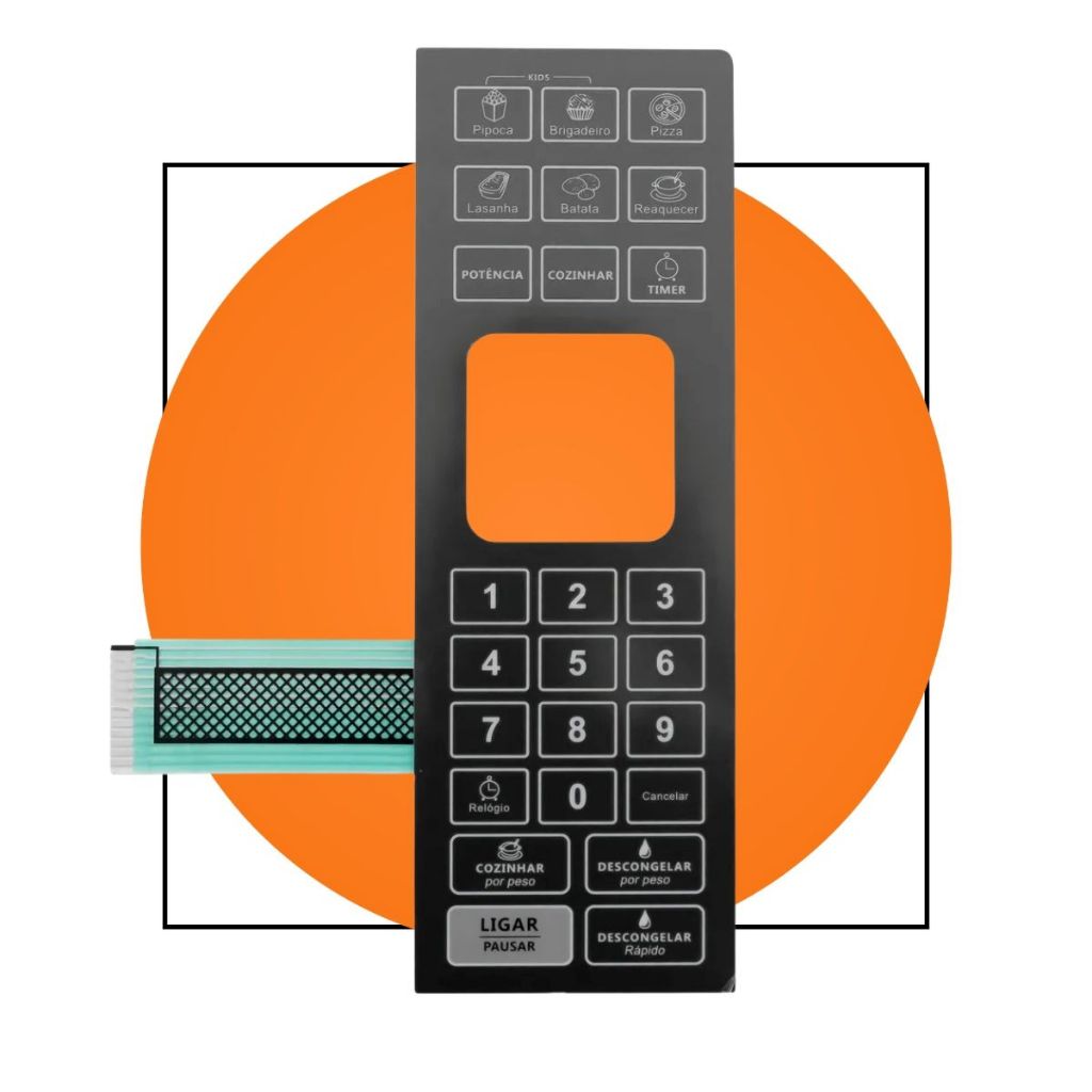 Membrana Teclado Microondas Philco Pme25 Pme 25 Espelhada