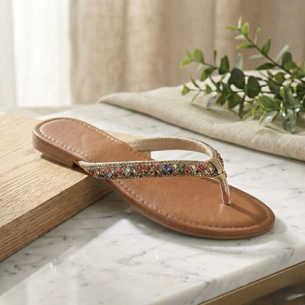 Novidade dia das mães Slim Brilho Luxo: A rasteira delicada que você ama com envio rápido garantido!