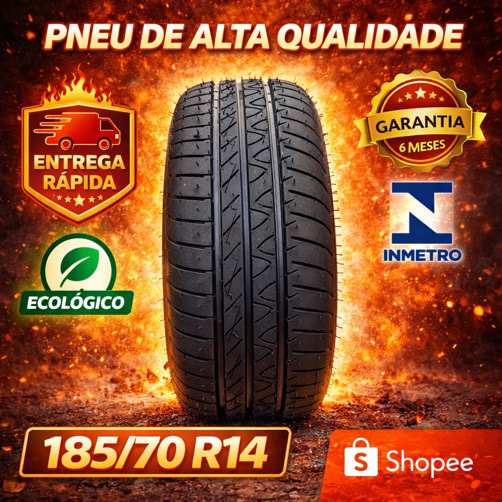 Pneu 185/70 R14 Remold Linha Premium com Melhor Custo Benefício e Garantia