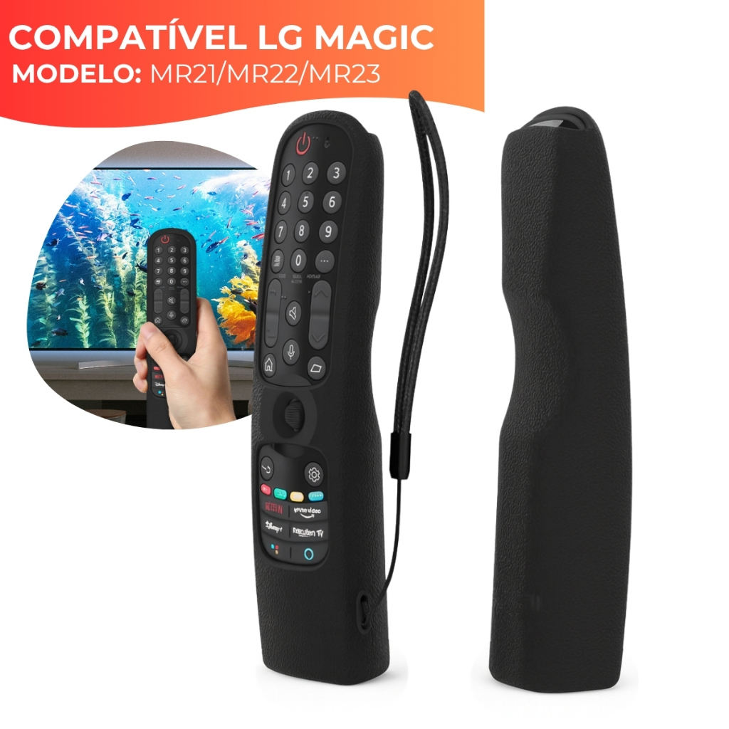 Capa Capinha Silicone Controle Remoto TV LG Smart Magic MR21 MR22 MR23