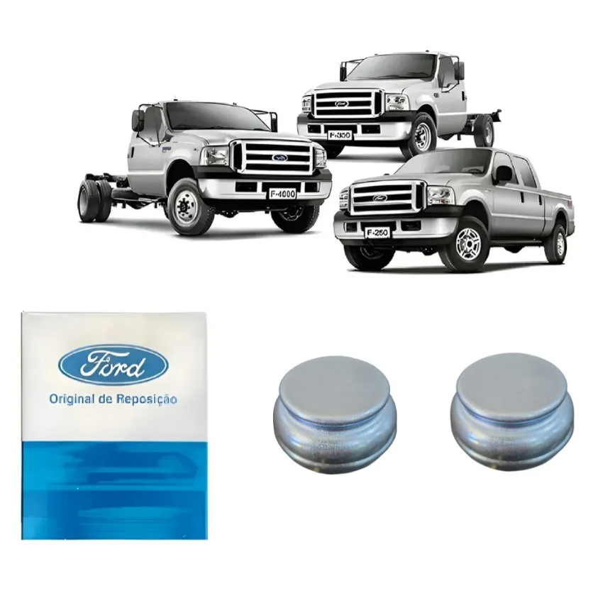 Par Calota Cubo Roda F250 F350 F4000 99/19 Original