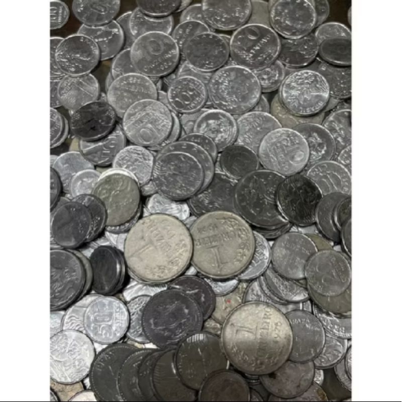Lote 50 Moedas Nacionais Antigas De aço Não Selecionamos