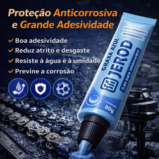 Lubrificante Graxa Azul para Máquinas de Lavar Portão Automático Engrenagem Roçadeira Motores Relação Bike Moto