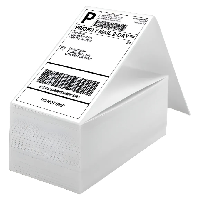 Kit 500 Etiqueta Térmica 10x15 (100x150) p/ Shopee/Mercado Livre Resma S/Rolo
