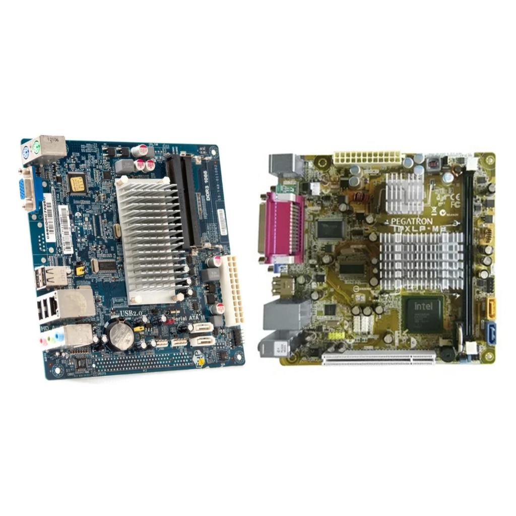 Placas Mãe Integradas ECS CDC-I D2500 DDR3 | Pegatron IPXLP-MB processadores Atom 330 e Atom D2500