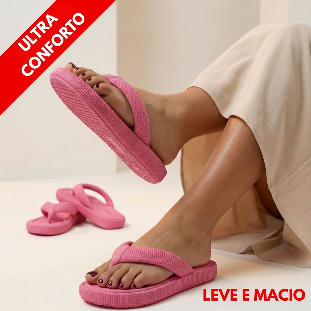 Rasteira Feminino Promoção Confortável Leve EVA Antiderrapante Promoção Dia a Dia