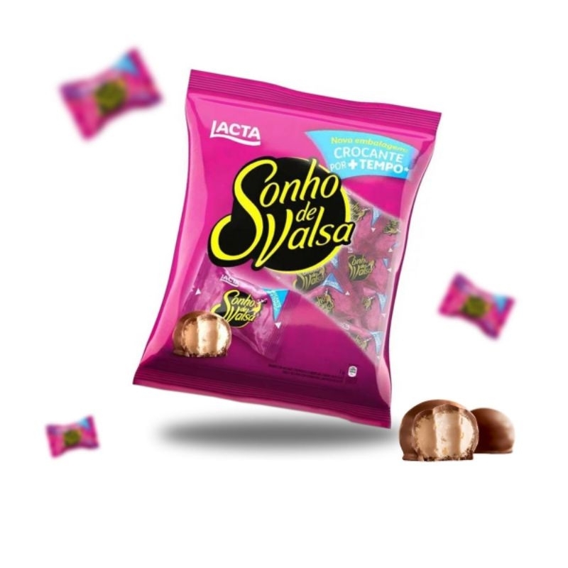 Bombons Lacta Sonho de Valsa Pacote com 1kg