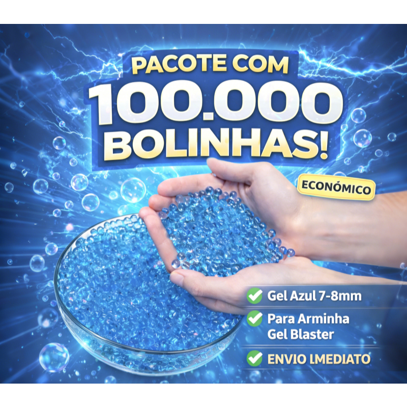 Refil com até 100.000 Bolinhas de Gel Orbeez para brinquedo lançador 7-8mm Orbis esfera Hidrogel em Oferta na Shopee