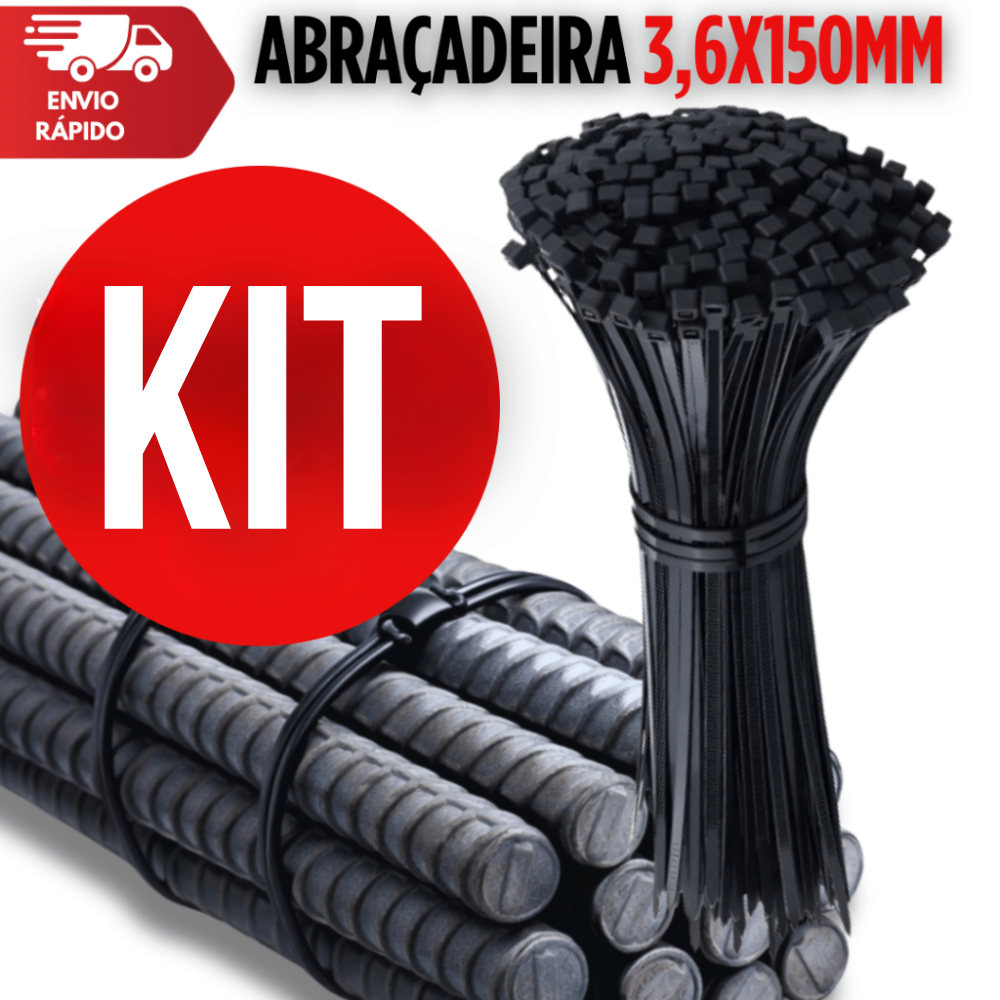 Abraçadeira Nylon  200mm X 2,5mm  Enforca Gato Fita Hellermann Premium Utilidades Qualidade Excelente