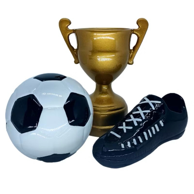 Kit Futebol Decoração Festa Aniversário Troféu, Bola, Chuteira