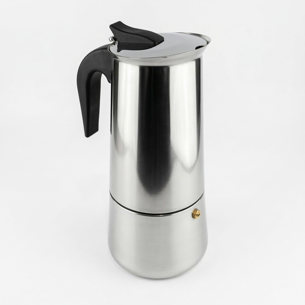 Cafeteira Italiana Inox 600ml 12 Xícaras Fogão Indução Gás Moka Expresso Lorben