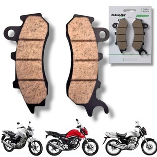 Pastilha de freio Dianteiro Moto CG 160 Titan 160 Fan 160 Cargo 160 Combinado CBS Combi brake Scud 18 19 20 21 22 23 24
