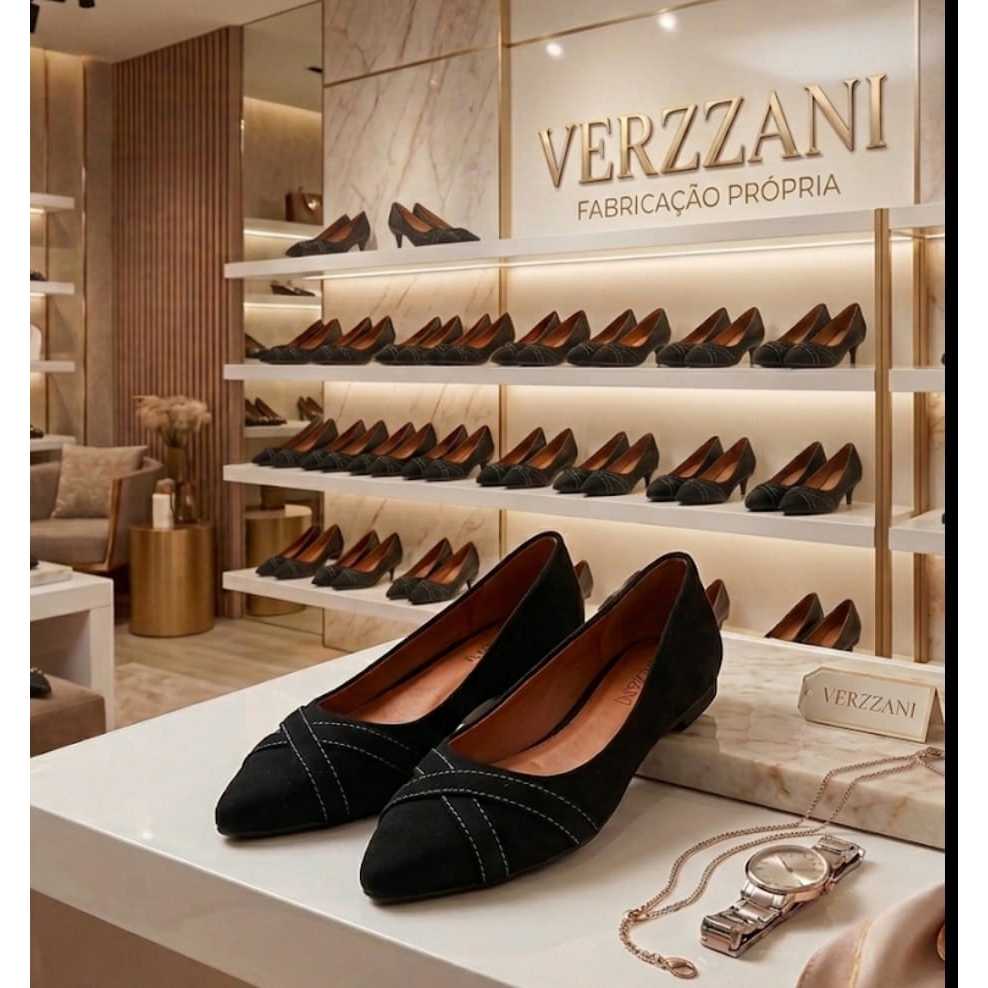 Sapatilha feminina nobuck moda preto bico fino confortável rasteira calçados sapato casual NBPX