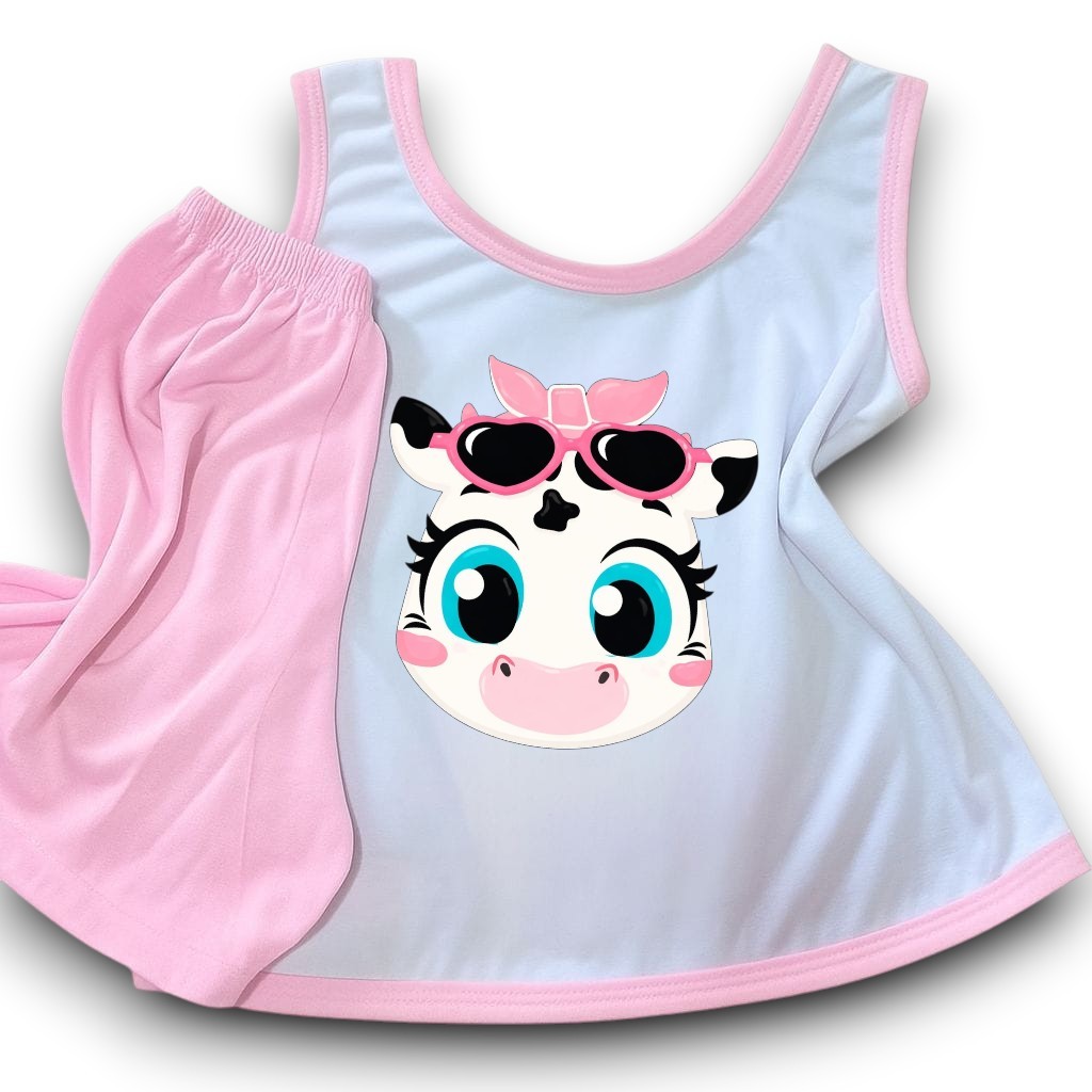 Pijama menina infantil/modelo regata em Oferta na Shopee