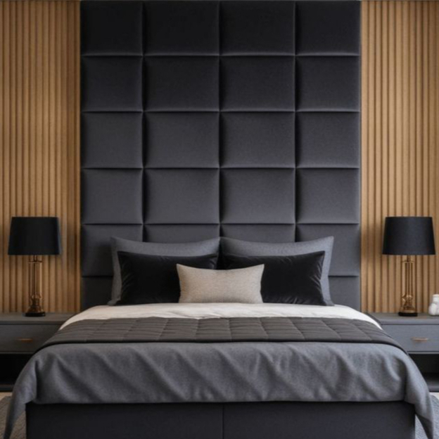 Kit 40 Cabeceiras Estofada Cama Casal King para Preencher a Parede Toda Ate o Teto Envio Imediato