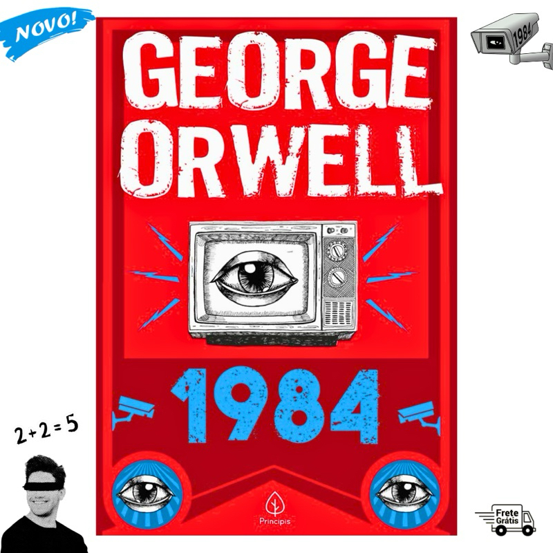 Livro 1984 – George Orwell | Livro Novo | Romance Clássico