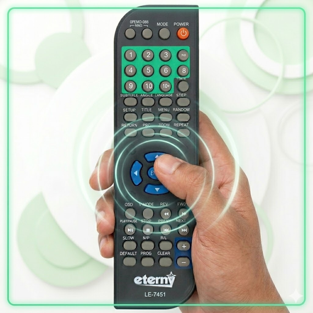 Controle Remoto Para DVD Eterny LHS-7451 LE-7451