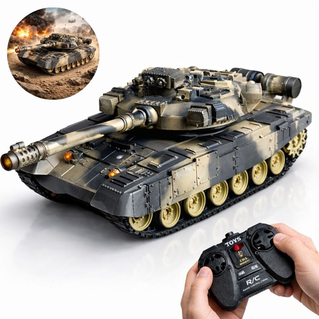 Carro Super Tanque De Guerra Carrinho Controle Remoto Recarregável