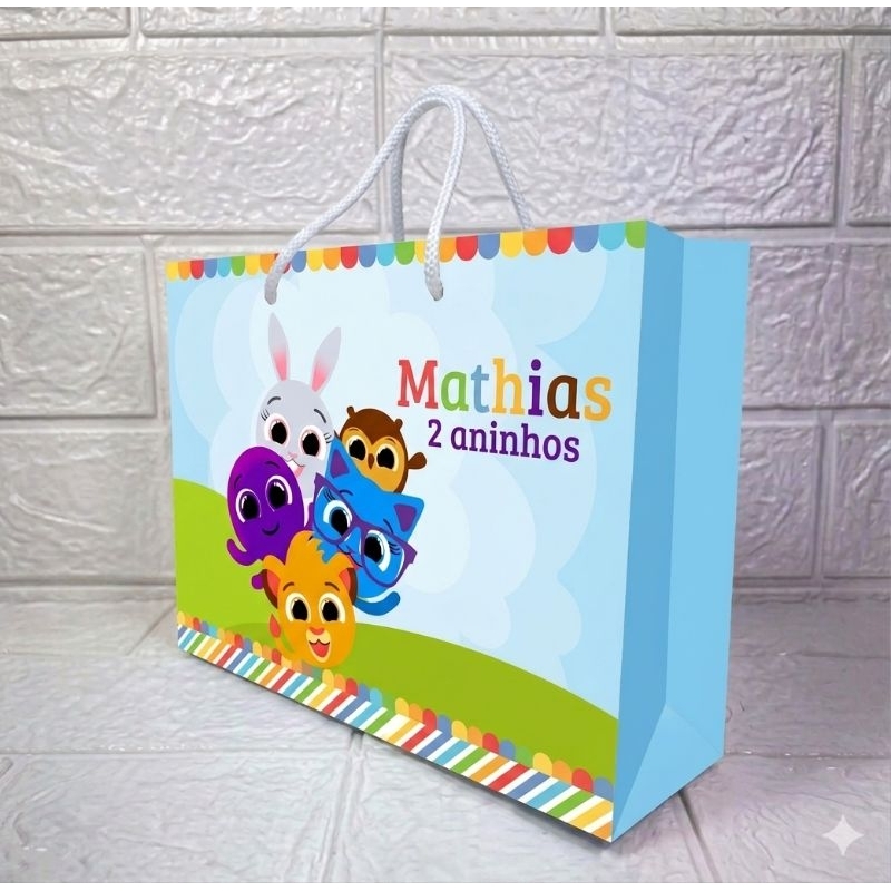 Sacolinhas Surpresa Personalizadas (G) BOLOFOFOS Lembrancinha Festa Infantil Todos os Temas