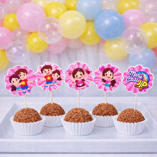 Topper de docinhos ou cupcake MARIA CLARA E JP/tags MARIA CLARA E JP/ANIVERSÁRIO em Oferta na Shopee