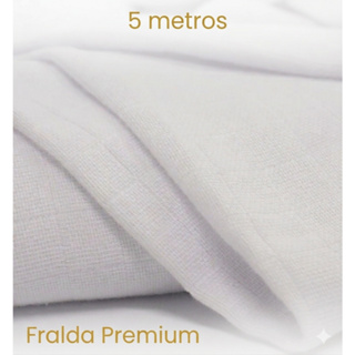Tecido Fralda Quadriculada 5 metros 100% Algodão luxo em Oferta na Shopee