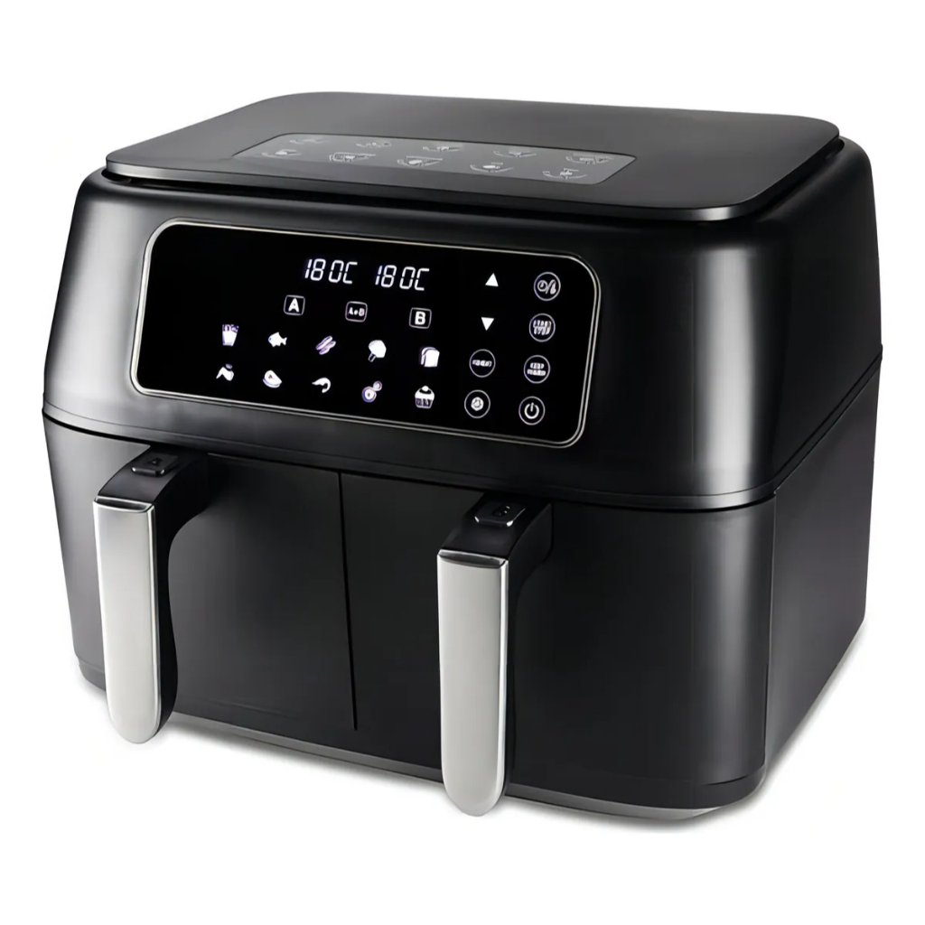 Fritadeira Dual Air Fryer Eletrica Painel Digital Inteligente 12 Funções Forno Dual Fryer 8 Litros 1700W Hamilton Beach