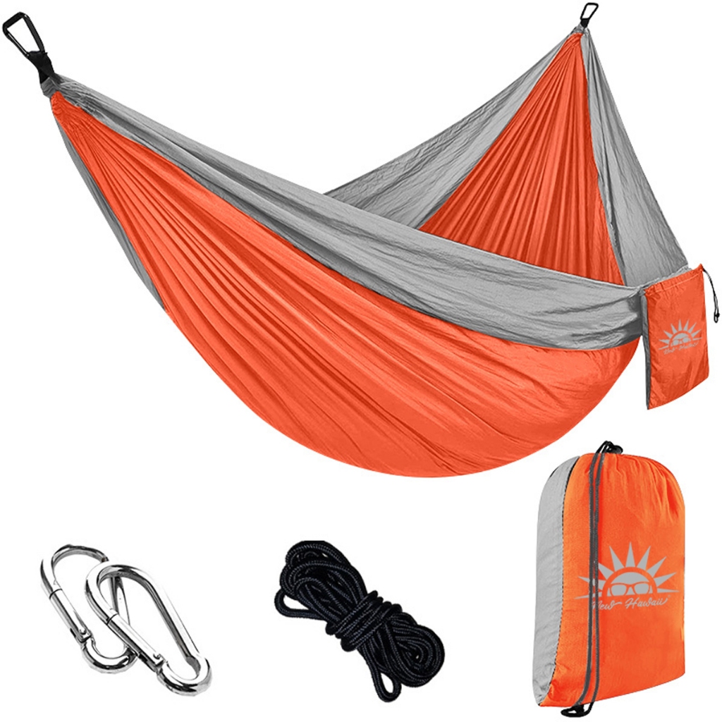 Rede De Dormir Casal 300kg Nylon 210t,Rede Descanso Lazer Camping Selva NEW HAWAII