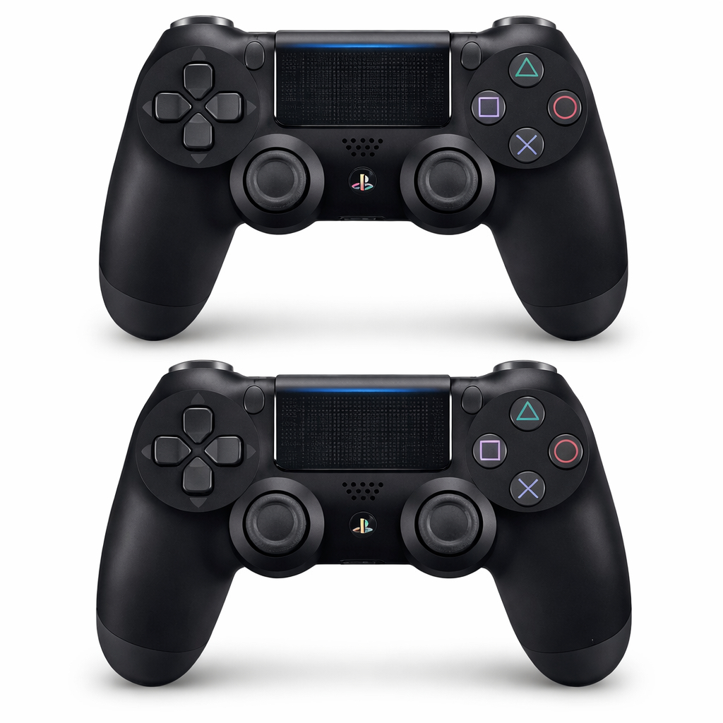 Kit 2 Controles PS4 Playstation 4 Compativel com Celular/ PS4/ Pc/ e Tv Gamehub Primeira Linha Bluetooth com Vibração em Oferta na Shopee