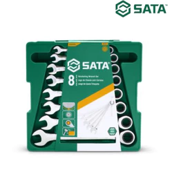 Jogo Chaves Combinada Catraca de 8 a 19mm Com8 Peças ST08008SJ